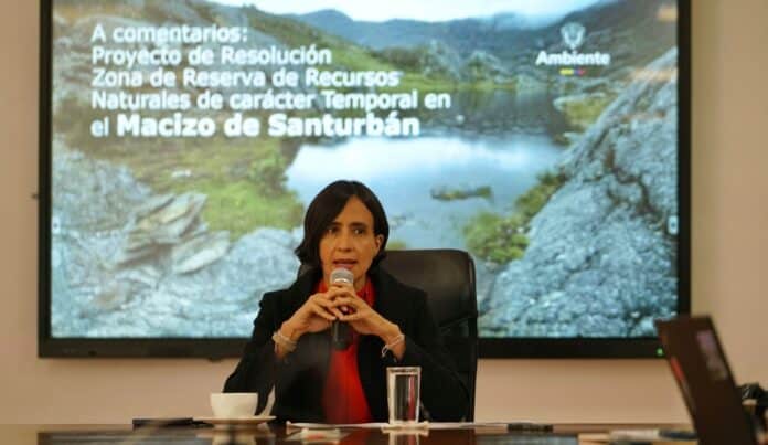 A consulta pública, proyecto de resolución para declarar zona de reserva temporal en el macizo de Santurbán