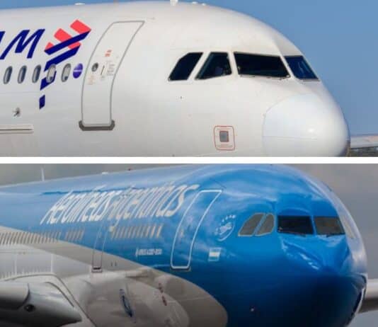 Latam Airlines y Aerolíneas Argentinas