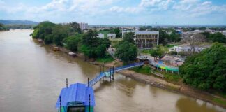 Buses fluviales en Montería por el río Sinú