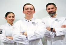 De izq. a der.: la commis Paula Castillo, el chef Diego Torres y su mentor Adrián Gérboles.