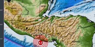 Temblor de 6,3 en Centroamérica