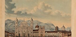 7. Cuadro de la Plaza de Bolívar. Bogotá Castillo, 1838.