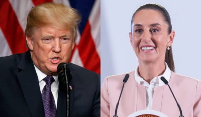 Donald Trump y Claudia Sheinbaum Estados Unidos y México