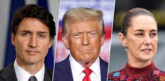 Trudeau, Trump y Sheinbaum