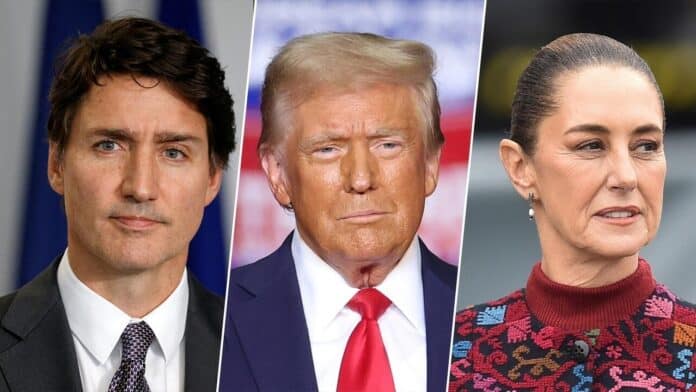 Trudeau, Trump y Sheinbaum