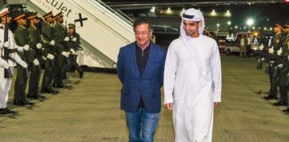 Petro llegó a Emiratos Árabes